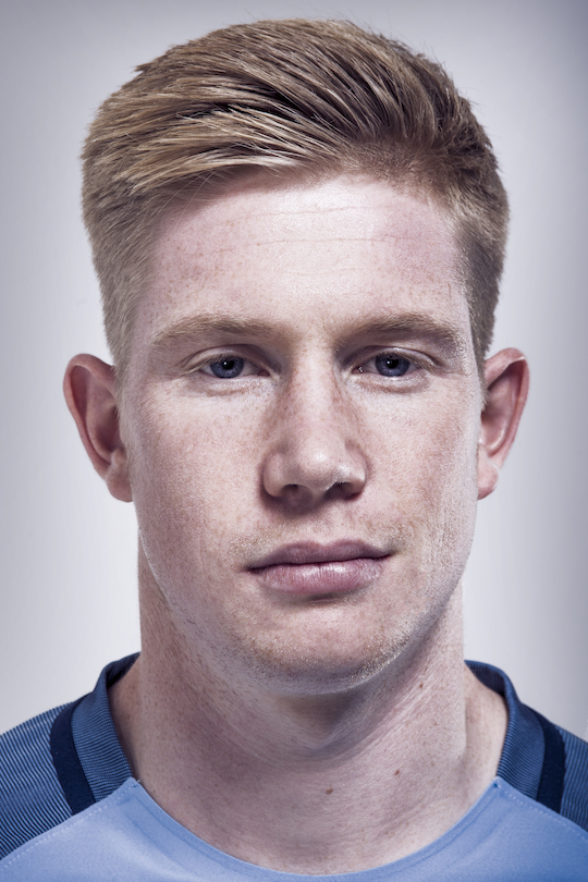 Kevin Debruyne portrait by sports photographer Stuart Manley
