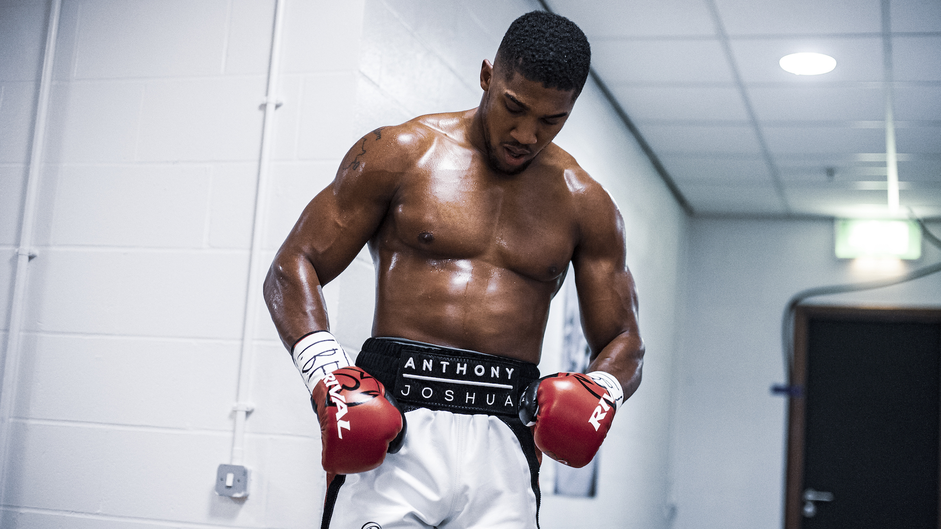 Anthony Joshua portrait by sports photographer Stuart Manley