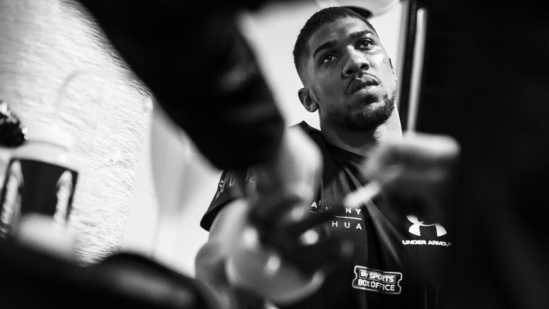 Anthony Joshua portrait by sports photographer Stuart Manley