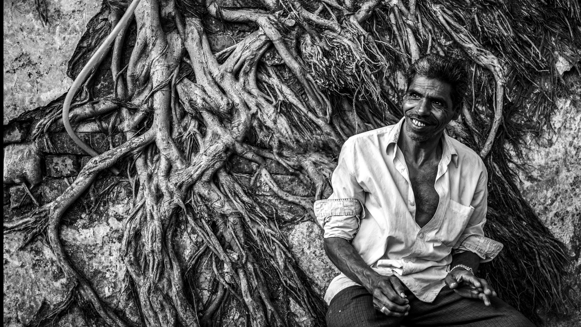 india street portrait